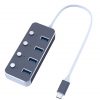 USB-концентратор на 4 разъема (Type-C - USB3.0 x 4) купить в Москве по недорогой цене