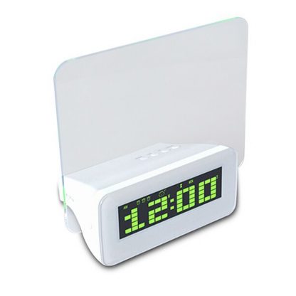 Часы-будильник с флуоресцентной доской объявлений и маркером (Зеленый) купить в Москве по недорогой цене