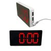 LED зеркальные электронные часы c будильником и термометром (Красный) купить в Москве по недорогой цене